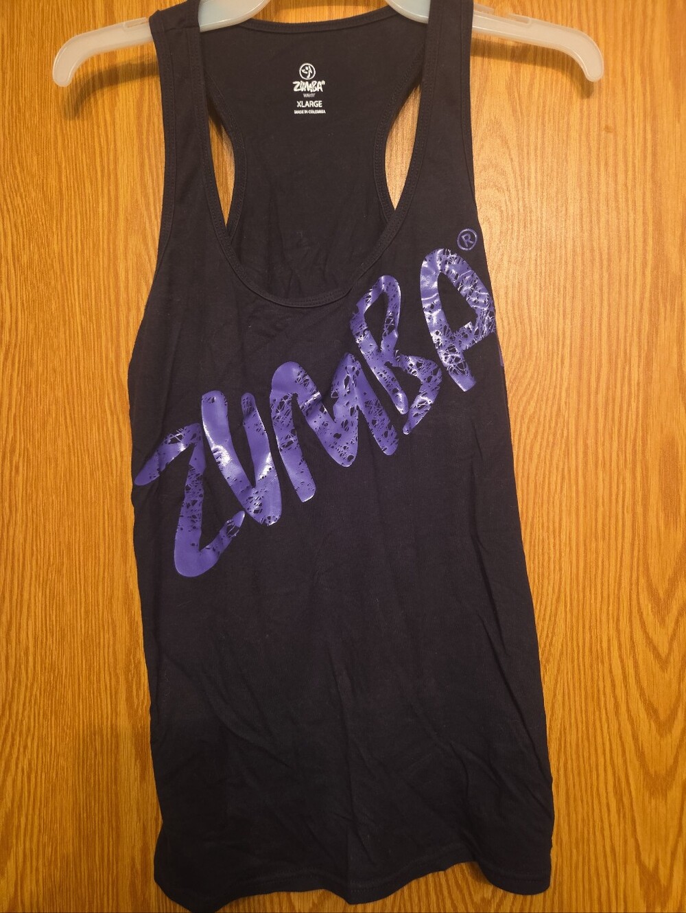 Zumba tank top size extra large